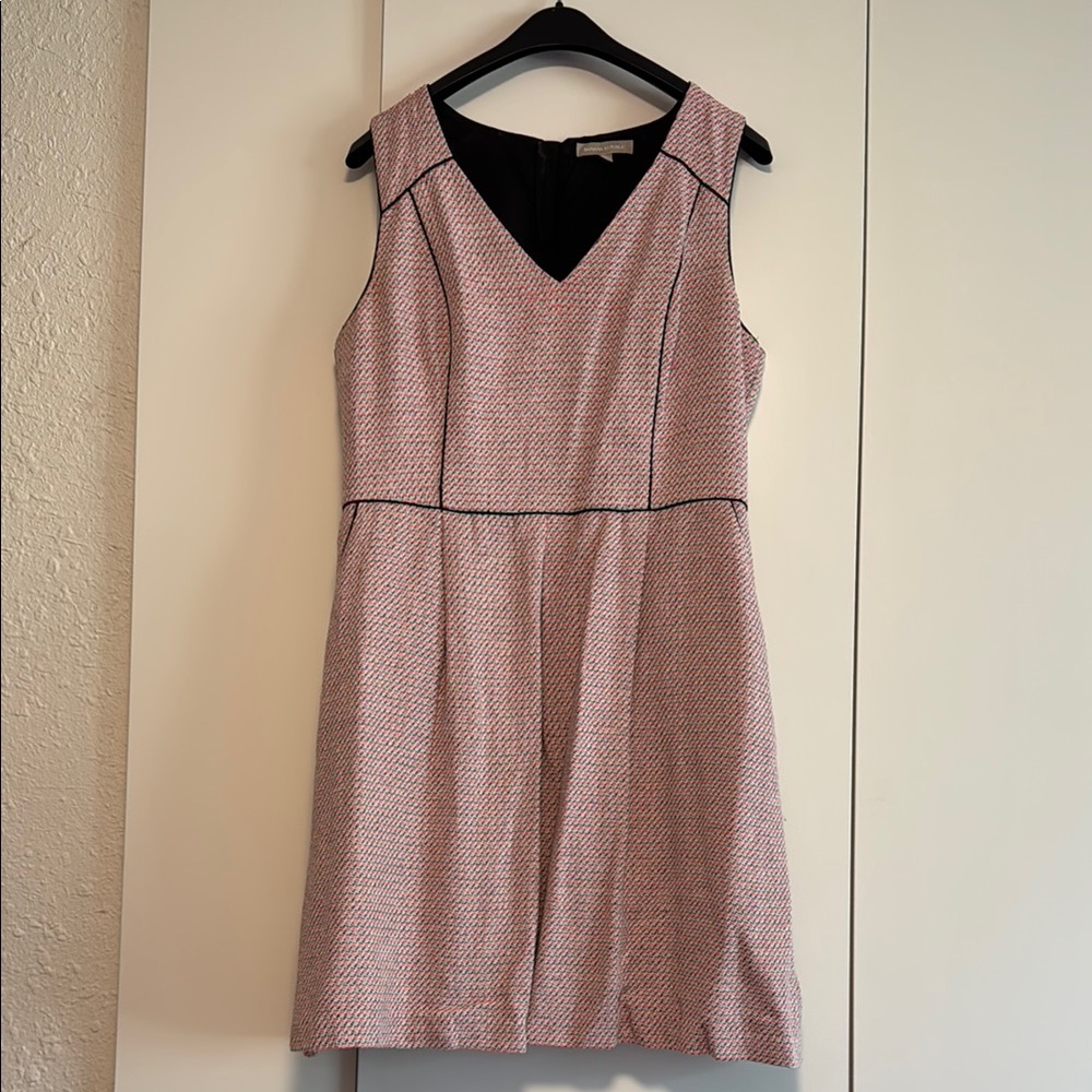 Banana Republic Pink Sheath V-Neck Mini Dress